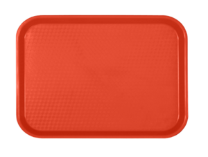 FFT1418 RED FAST FOOD TRAY 14X18 RED 12EA/CS